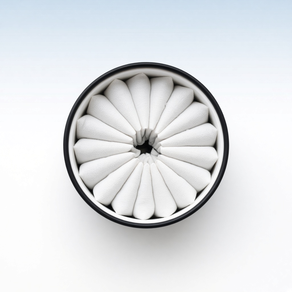 Open MOVO tin seen from above, filled with 18 white pouches
