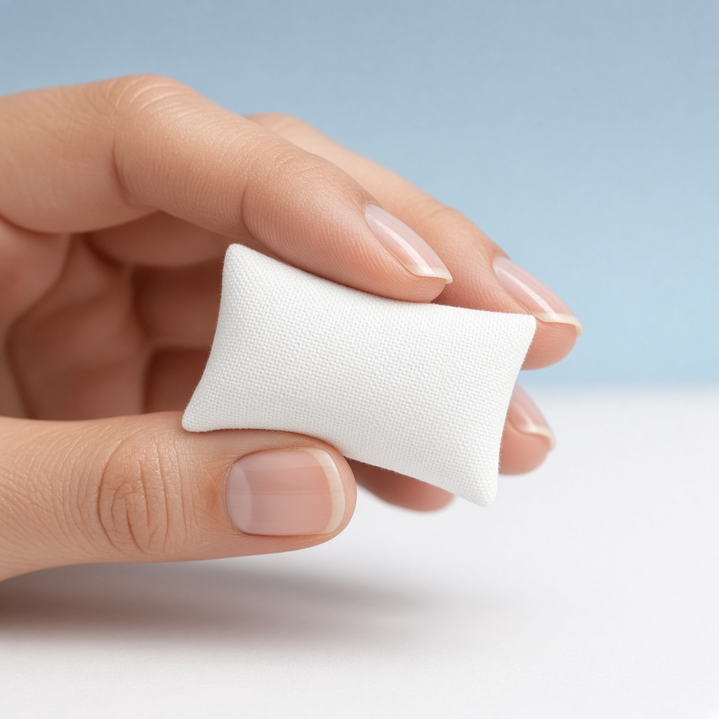 A single MOVO pouch held between two fingers